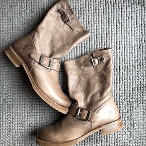 Frye Taupe Booties